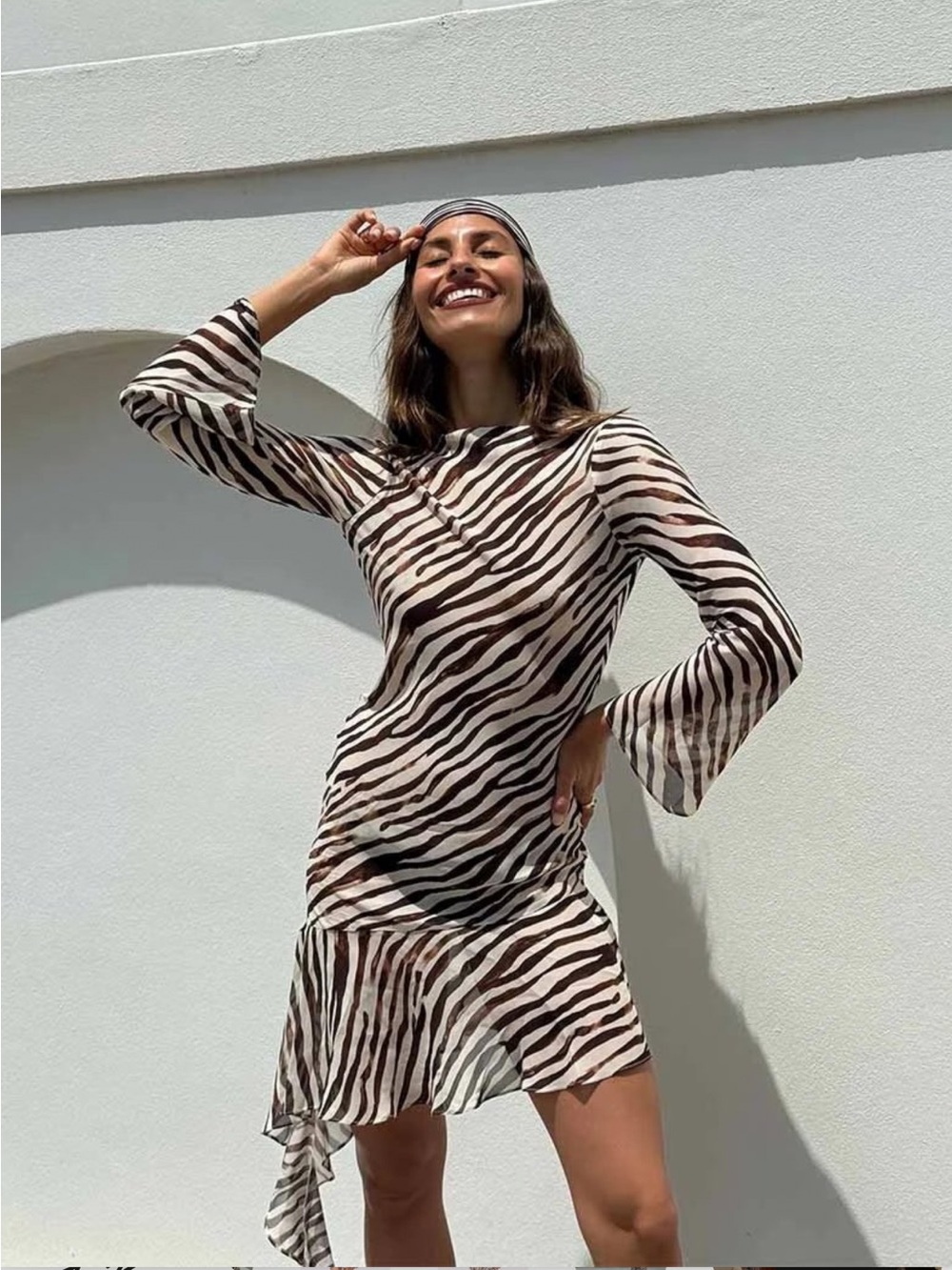 Suboo Gigi Zebra Mini Dress